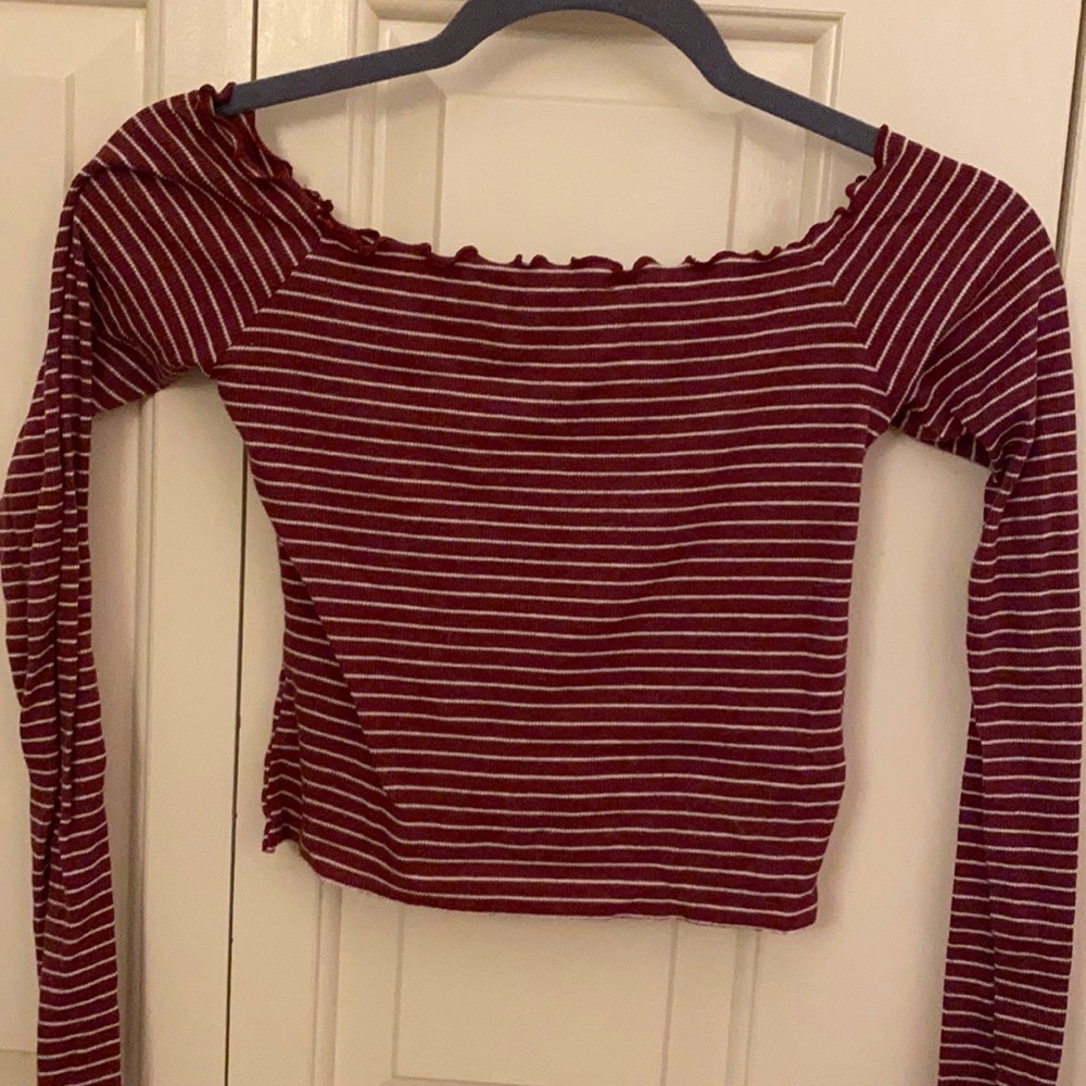 Hollister off the shoulder crop top